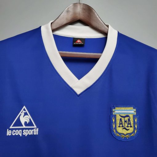 1986 Retro Argentina National Team Away Jersey - Image 3