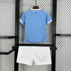 Alternative view of 2025/2026 Kids Size Manchester City Home Football Shirt 1:1 Thai Quality