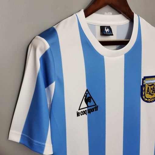 1986 Retro Argentina National Team Home Jersey - Image 6