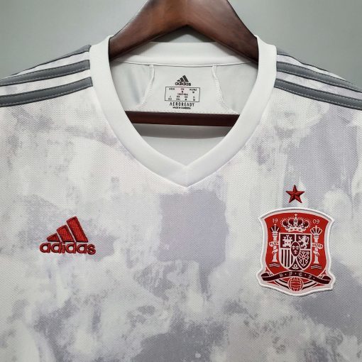 Soccer Shirt Spain 2020 White Away - Image 3