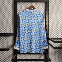 Alternative view of 1990/1992 Retro Long Sleeve Manchester United Away Football Shirt 1:1 Thai Quality