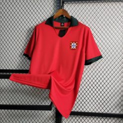 Alternative view of 1972 Retro Portugal Home Football Shirt